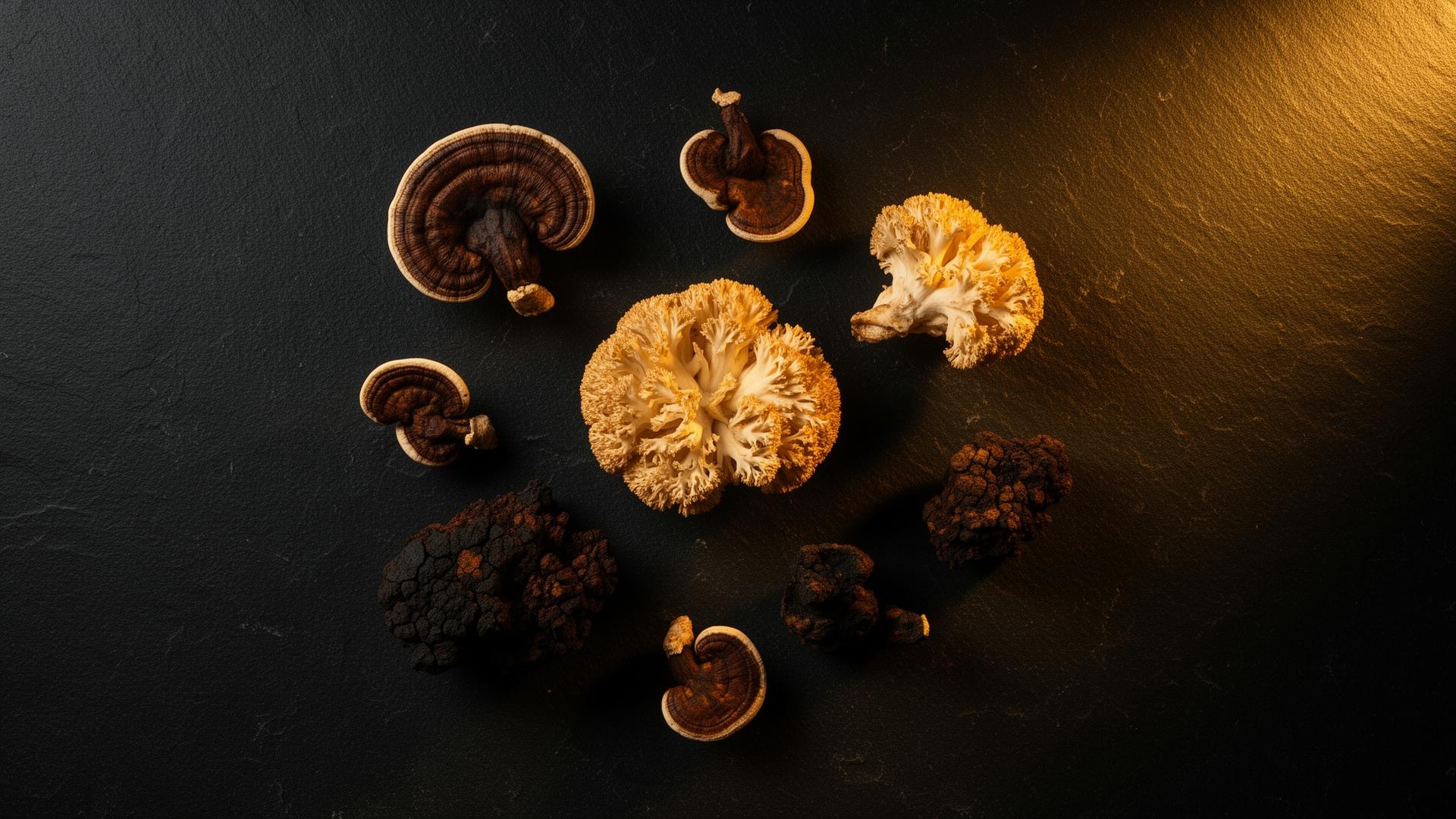 Funksjonelle sopper — Lion's Mane, Reishi og Chaga